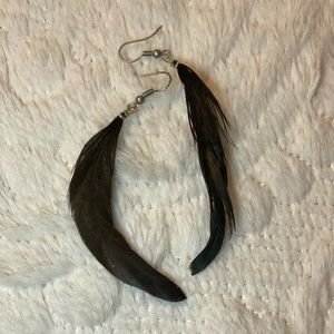 Feather earrings